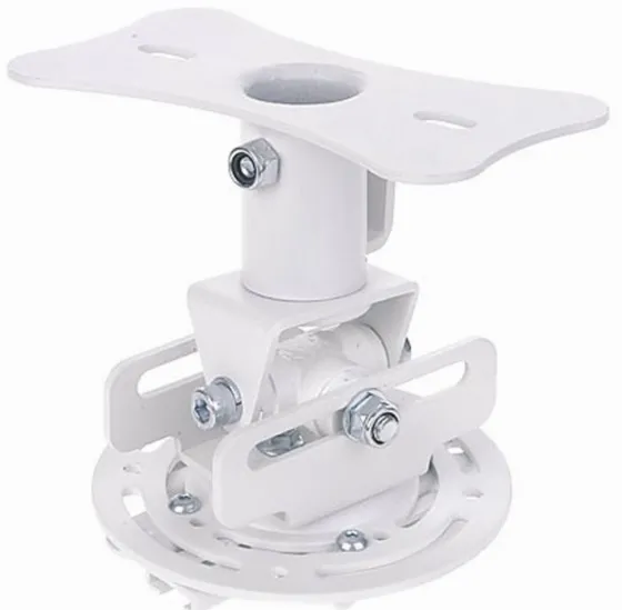 Support plafond universel Optoma OCM818W-RU - 12 cm, blanc (inclinable, rotatif et pivotant)