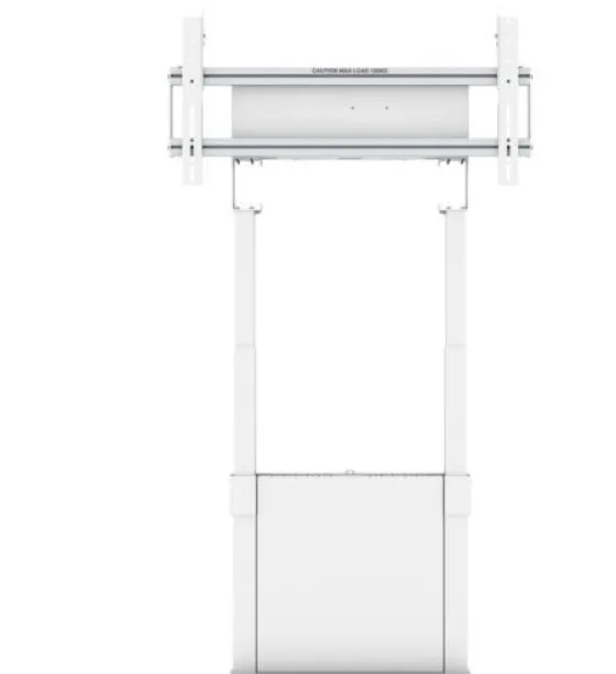 Support SMS Smart Media Solutions FMT091002 réglable en hauteur électriquement, blanc (fixation murale/sol)