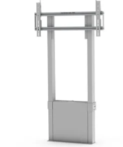 Support SMS Smart Media Solutions FMT091002 réglable en hauteur électriquement, blanc (fixation murale/sol)