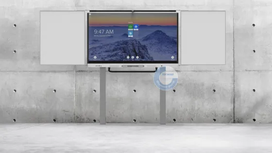 Système de pylônes SMF Solutions PBW-DUL-F-D29-B86 pour 86" avec les ailes latérales du tableau incluses