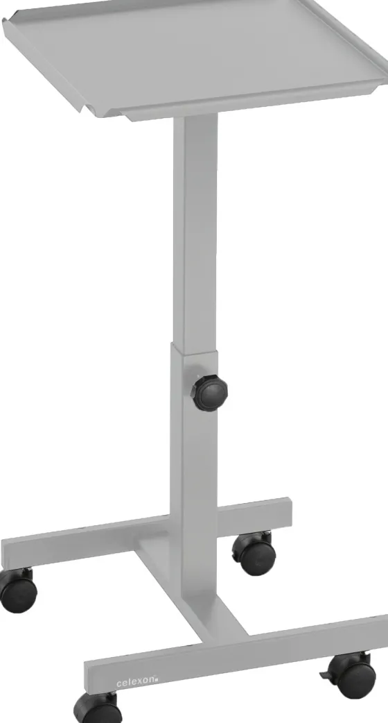 Table mobile de présentation celexon PT1010G pour vidéoprojecteur, à 1 plateau - Gris