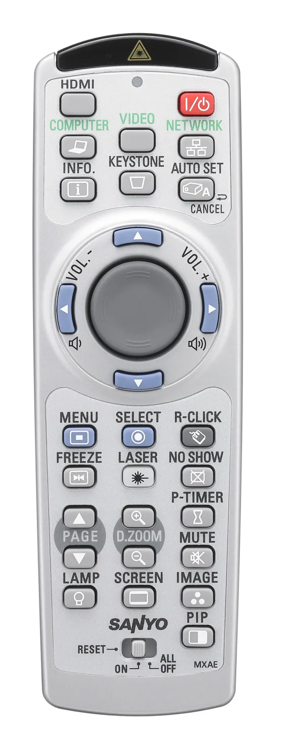 Télécommande Sanyo pour PLC-WXU700