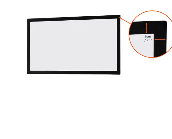 Toile pour écran de projection sur cadre celexon Mobile Expert 203 x 114 cm, projection de face