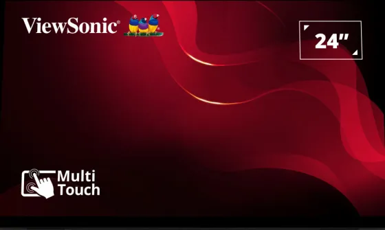 ViewSonic TD2465 24" VA Moniteur, 1920 x 1080 Full HD, 60Hz, 7ms