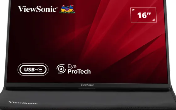 ViewSonic VA1650 Moniteur USB-C 16 pouces léger et portable