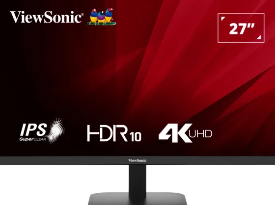 ViewSonic VA2708-4K-HD moniteur 4K UHD de 27 pouces avec HDR 10, double HDMI et DisplayPort