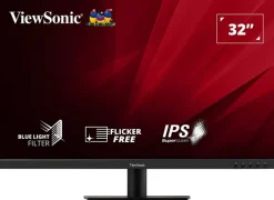 ViewSonic VA3209-2K-MHD 32" IPS Moniteur, 2560 x 1440 QHD / WQHD, 75Hz, 4ms