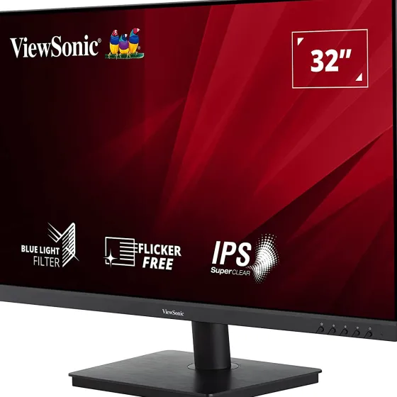 ViewSonic VA3209-2K-MHD 32" IPS Moniteur, 2560 x 1440 QHD / WQHD, 75Hz, 4ms