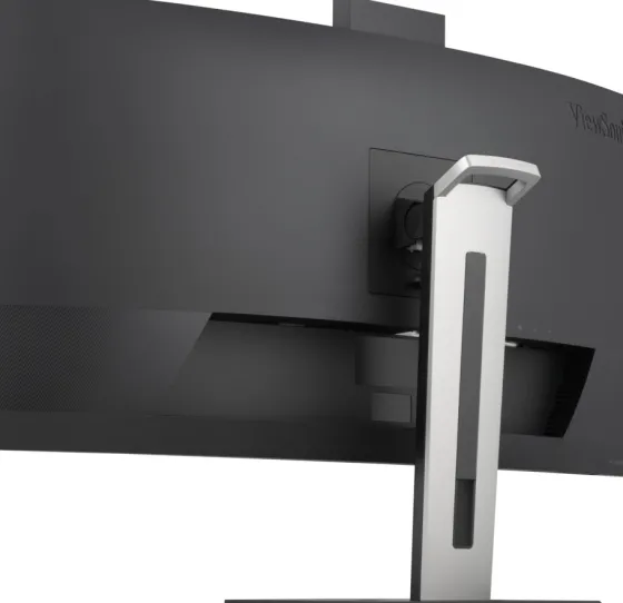 ViewSonic VG3457CV 34" UWQHD 21:9 Moniteur d'accueil pour visioconférence incurvé avec Windows Hello & Zoom®-Pop-up-Webcam certifiée