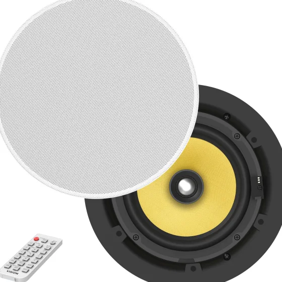 Vision CS-1900P Enceinte de plafond active Bluetooth | Paire | Blanc |