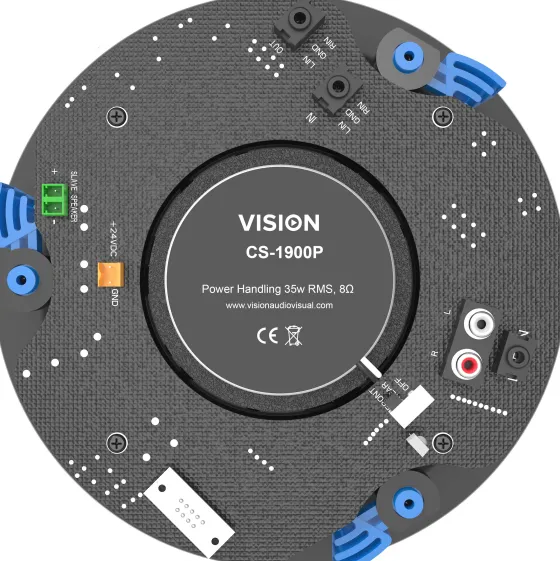 Vision CS-1900P Enceinte de plafond active Bluetooth | Paire | Blanc |