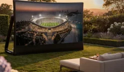visunext Ensemble vidéoprojecteur et écran de projection pour le visionnage en plein air de matchs de football