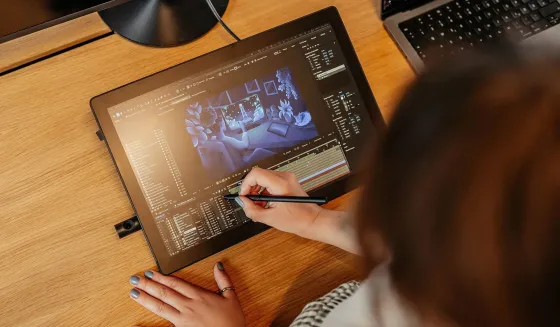Wacom Cintiq 16 écran à stylet avec supports rabattables intégrés (édition Entreprise pour les entreprises)