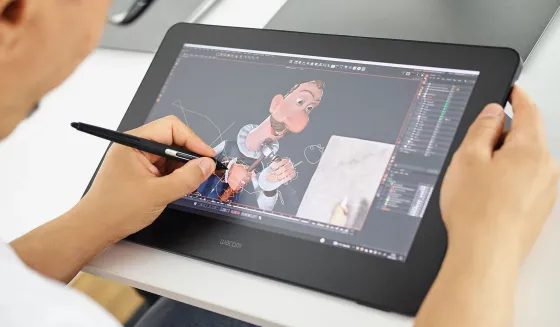 Wacom Cintiq Pro 16 Tablette créative avec stylet et écran tactile, équipée du Pro Pen 2 et bénéficiant d'une garantie de 5 ans