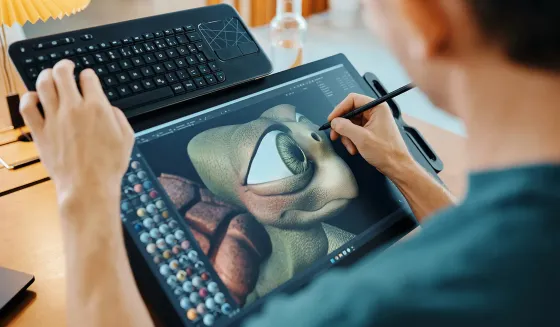 Wacom Cintiq Pro 17 tablette graphique avec stylet et socle