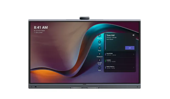 Yealink MeetingBoard 65 Pro 65" Solution tout-en-un 4K avec écran tactile, 3 caméras 50 MP et 16 micros MEMS pour petites salles