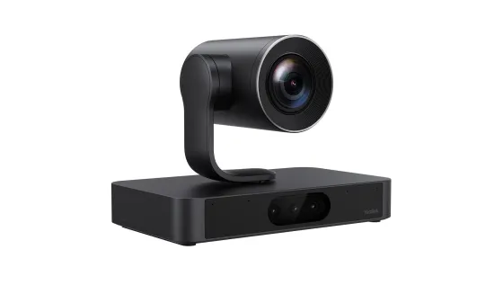 Yealink SmartVision 80 Caméra PTZ dotée d'un système intelligent à quatre objectifs et d'un zoom 20x pour les grandes salles de conférence
