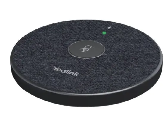 Yealink VCM36-WPackage - microphone de bureau sans fil, rayon d'enregistrement de 6 mètres