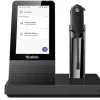 Yealink WH67 - Micro-casque sans fil DECT / Bluetooth convertible dans l'oreille, certifié Microsoft Teams (avec station de travail)
