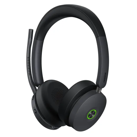 Yealink WH68 Casque sans fil double DECT et Bluetooth | Certifié Microsoft Teams | sans poste de travail