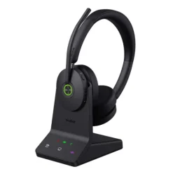 Yealink WH68 Casque sans fil double DECT et Bluetooth | Certifié Microsoft Teams | avec station de travail